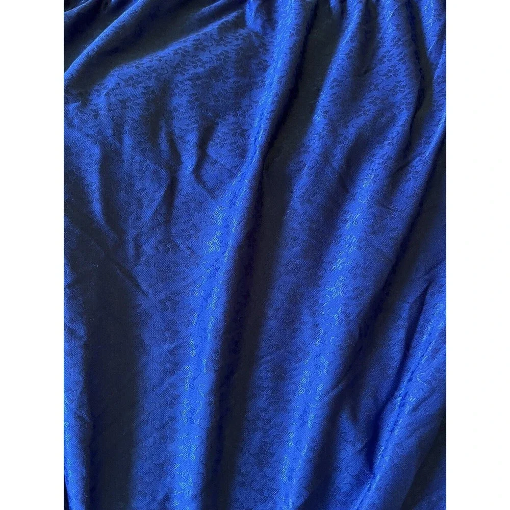 Handmade Lancaster Co PA Blue White Cross Stitch Bedspread wAttached Dust Ruffle
